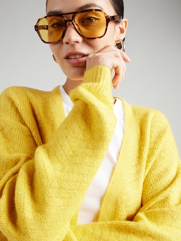 ABOUT YOU Knit Cardigan 'Rowan' in Yellow