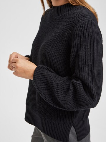 Selected Femme Petite Sweater 'Leslie' in Black