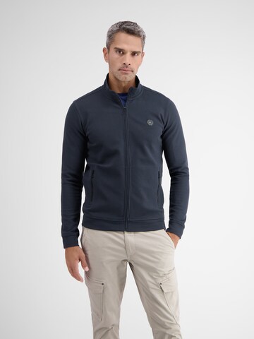 LERROS Zip-Up Hoodie in Blue: front