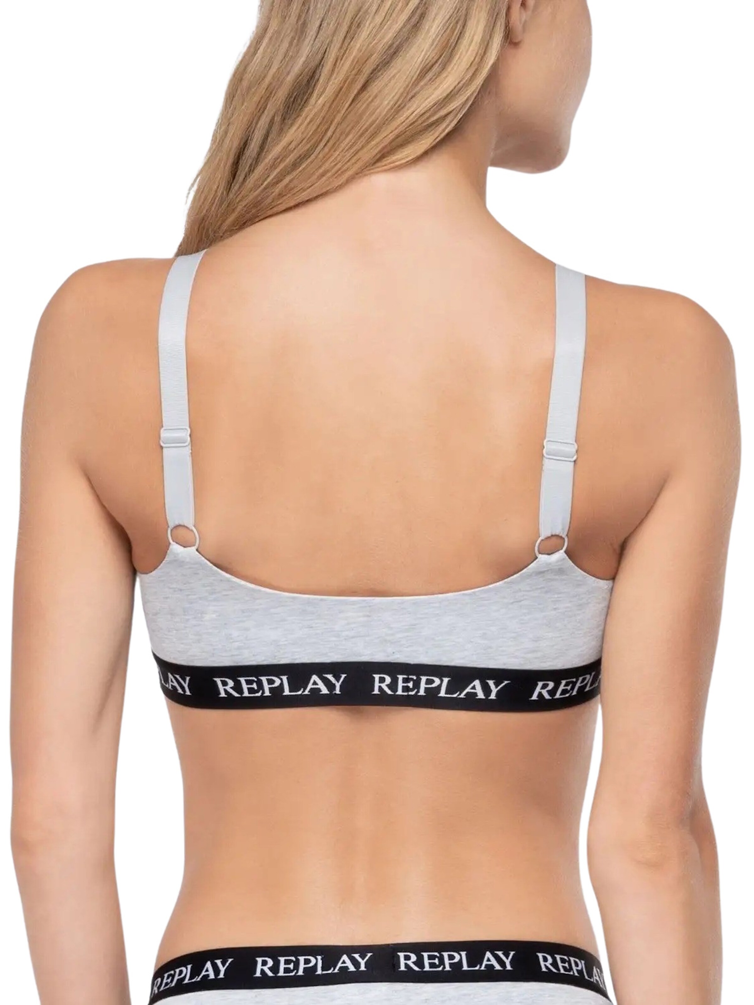 REPLAY T-shirt BH in Grijs