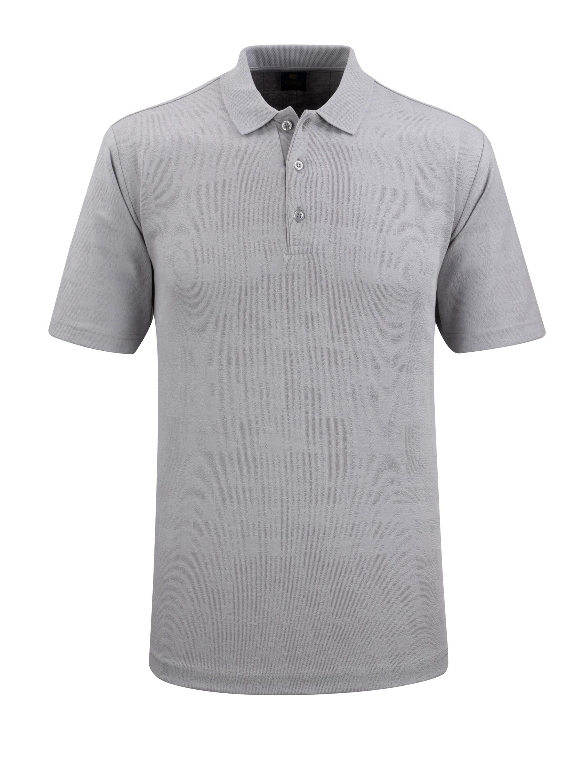 Cizgi Triko Shirt‌‌‌‌ in Grau: Vorderseite