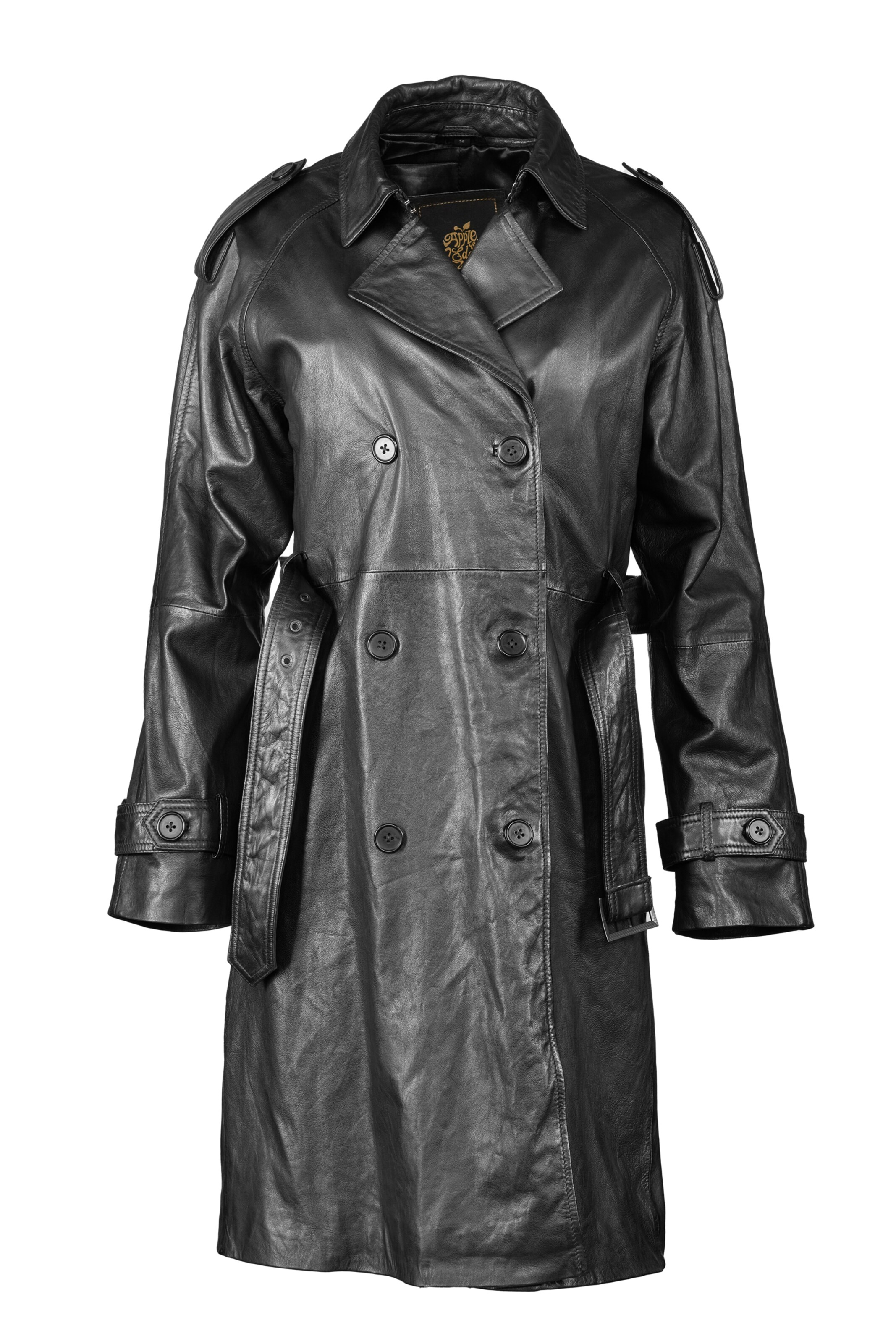 Apple of Eden Between-seasons coat in Black: front