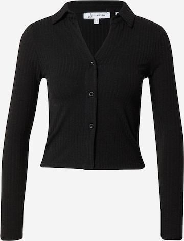 Koton Knit Cardigan in Black: front