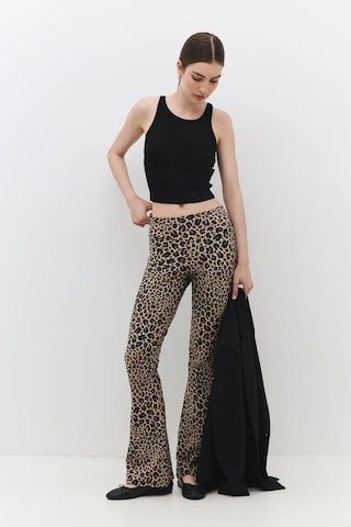 No Matter What Flared Pants in Beige