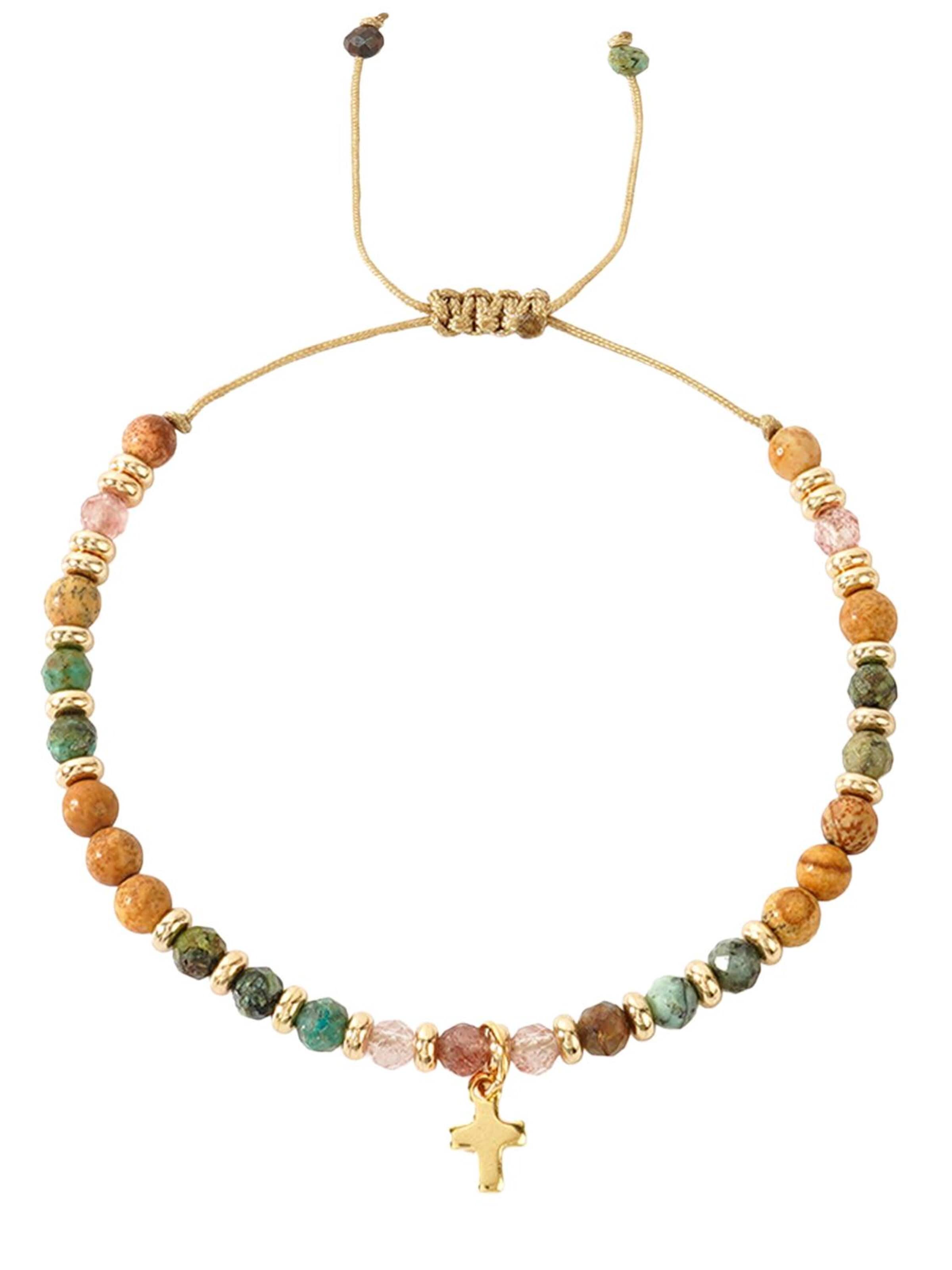 Alster Herz Armband 'SIENA'‌‌‌‌‌‌‌‌ in Mischfarben: Vorderseite