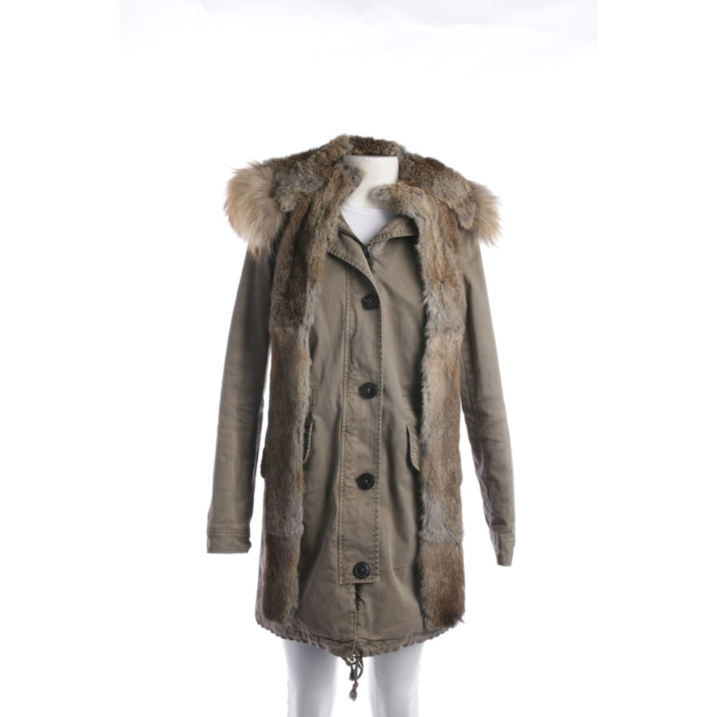 BLONDE Winterjacke Wintermantel XS in Gelb ABOUT YOU