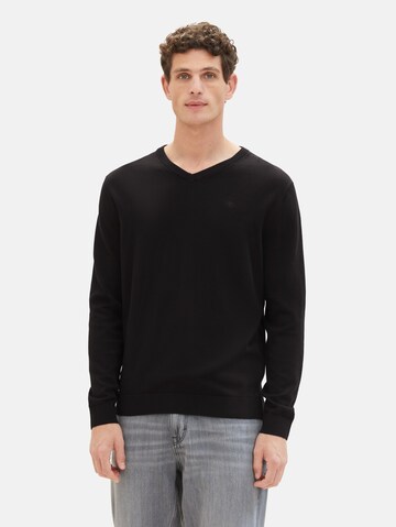 Pull-over TOM TAILOR en noir : devant