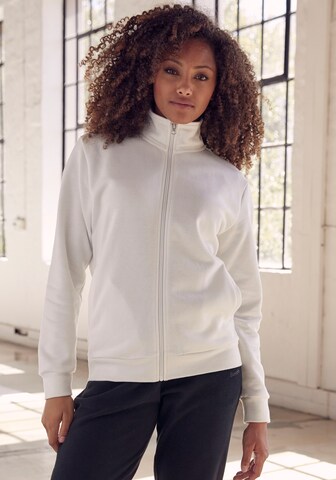 BENCH Zip-Up Hoodie in White