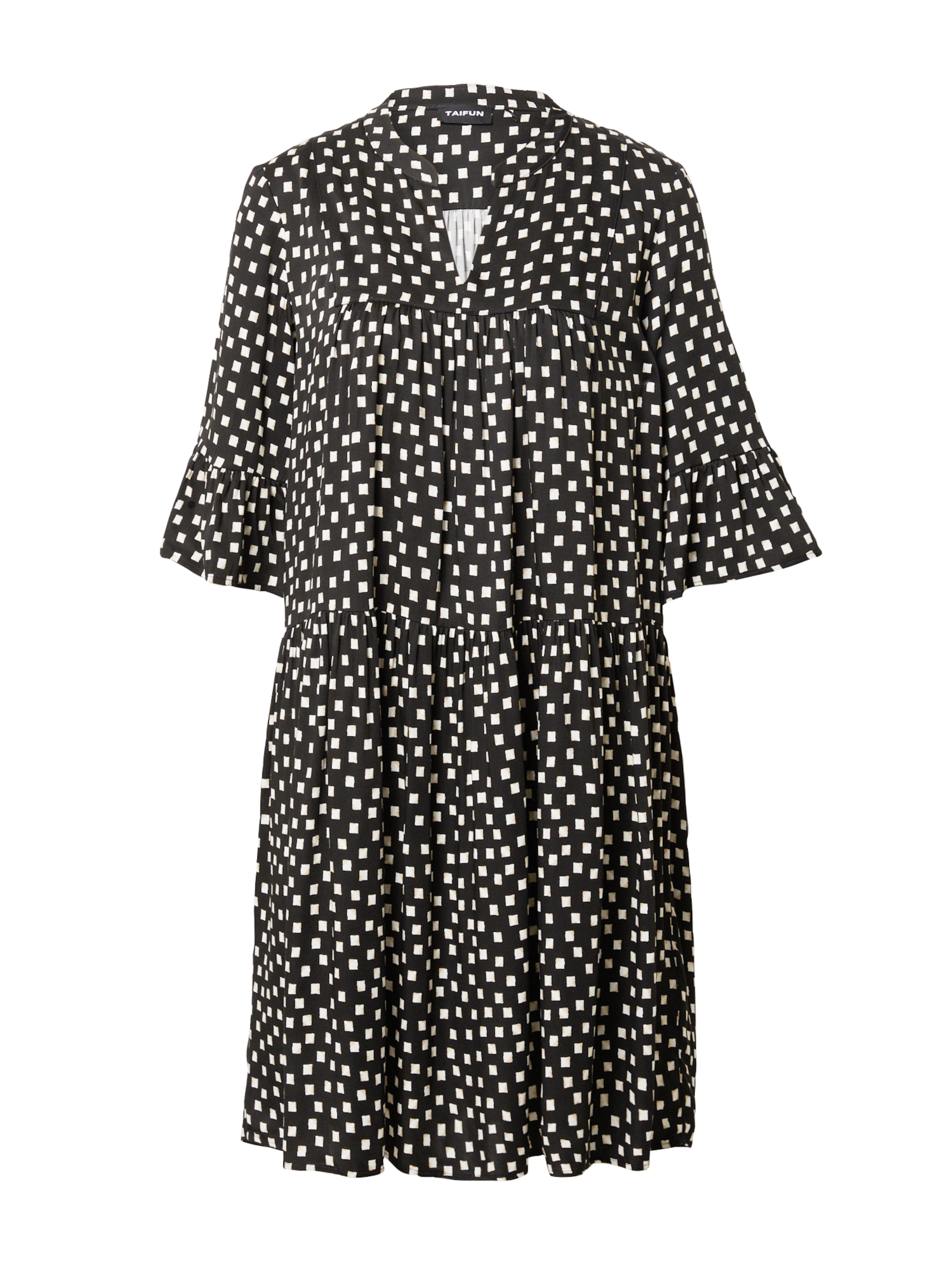 TAIFUN Kleit &#x27;Gewebe&#x27;, värv must: eest vaates