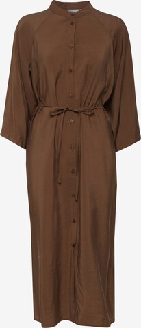 Fransa Shirt Dress in Brown: front