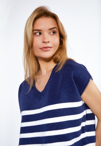 Pull-over DreiMaster Maritim en bleu