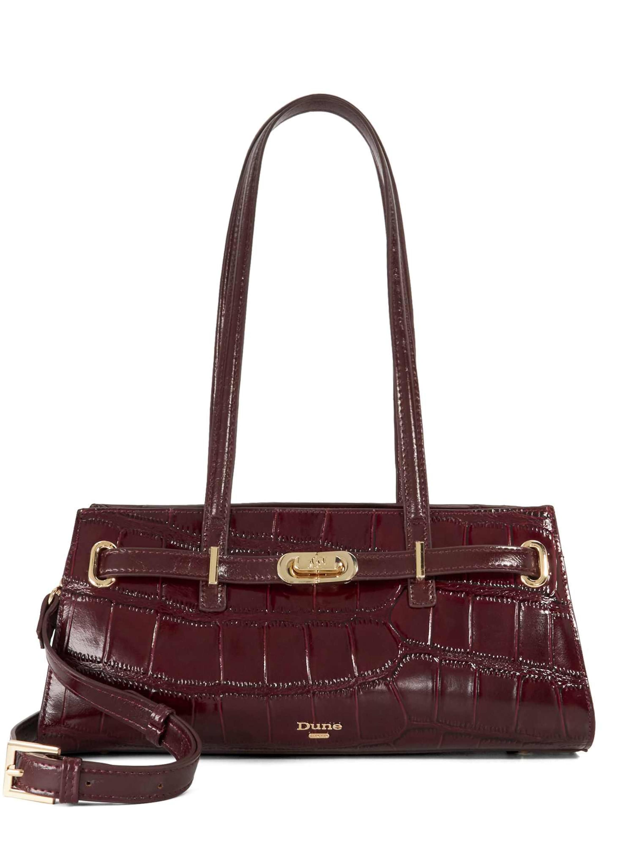 Dune LONDON Shoulder Bag 'DEPEND' in Red: front