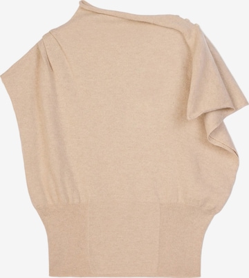 Top di GOBI Cashmere in beige: frontale