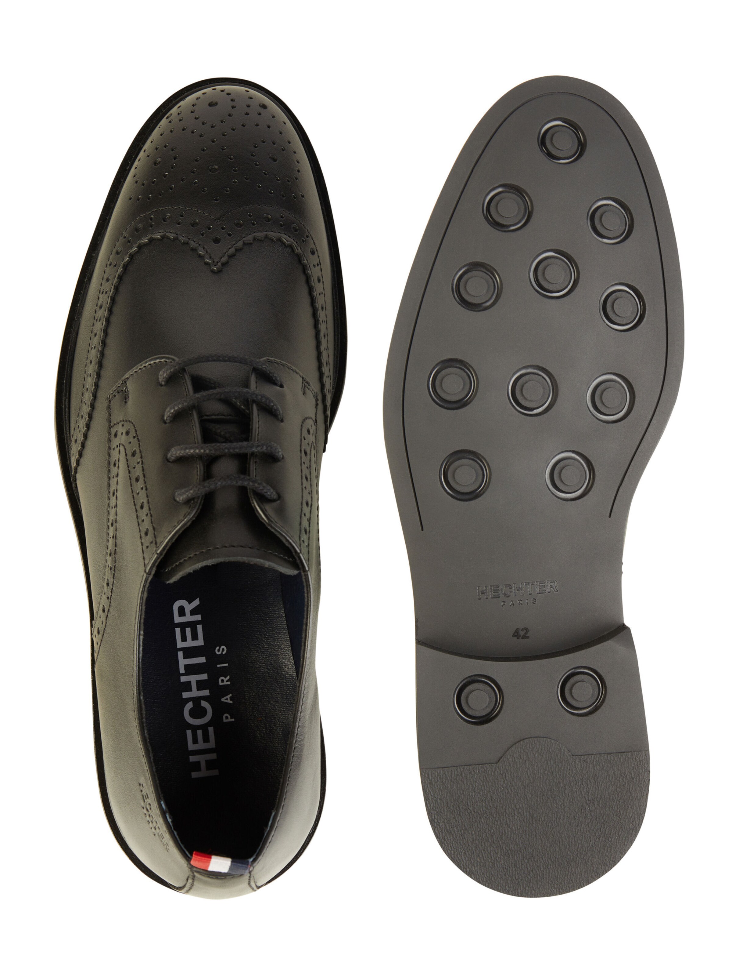 Chaussure à lacets HECHTER PARIS en noir