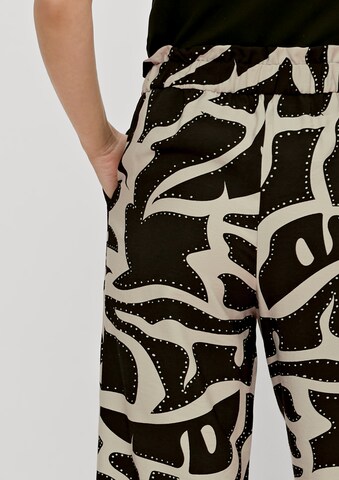 COMMA Wide leg Broek in Zwart