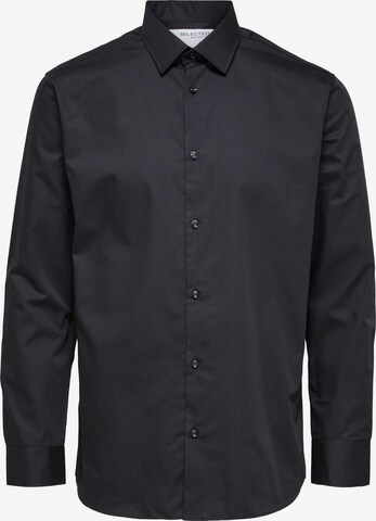 Chemise 'Ethan' SELECTED HOMME en noir : devant