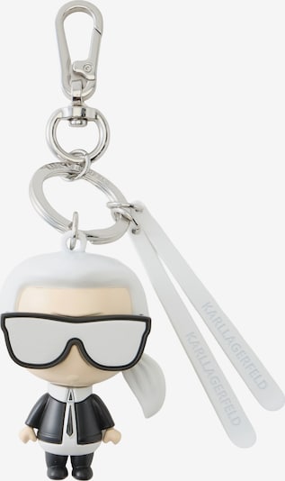 One Size dydžio Raktų laikiklis 'IKON SKI' iš Karl Lagerfeld, spalva – kremo / juoda / balta, Prekių apžvalga