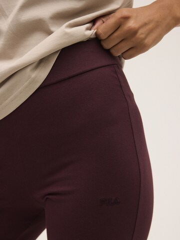 FILA - Slimfit Pantalón 'CASANIA flared leggings' en marrón