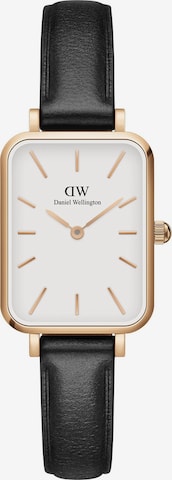 Daniel Wellington Damenuhr 'Quadro Pressed Sheffield RG White' in Schwarz: predná strana