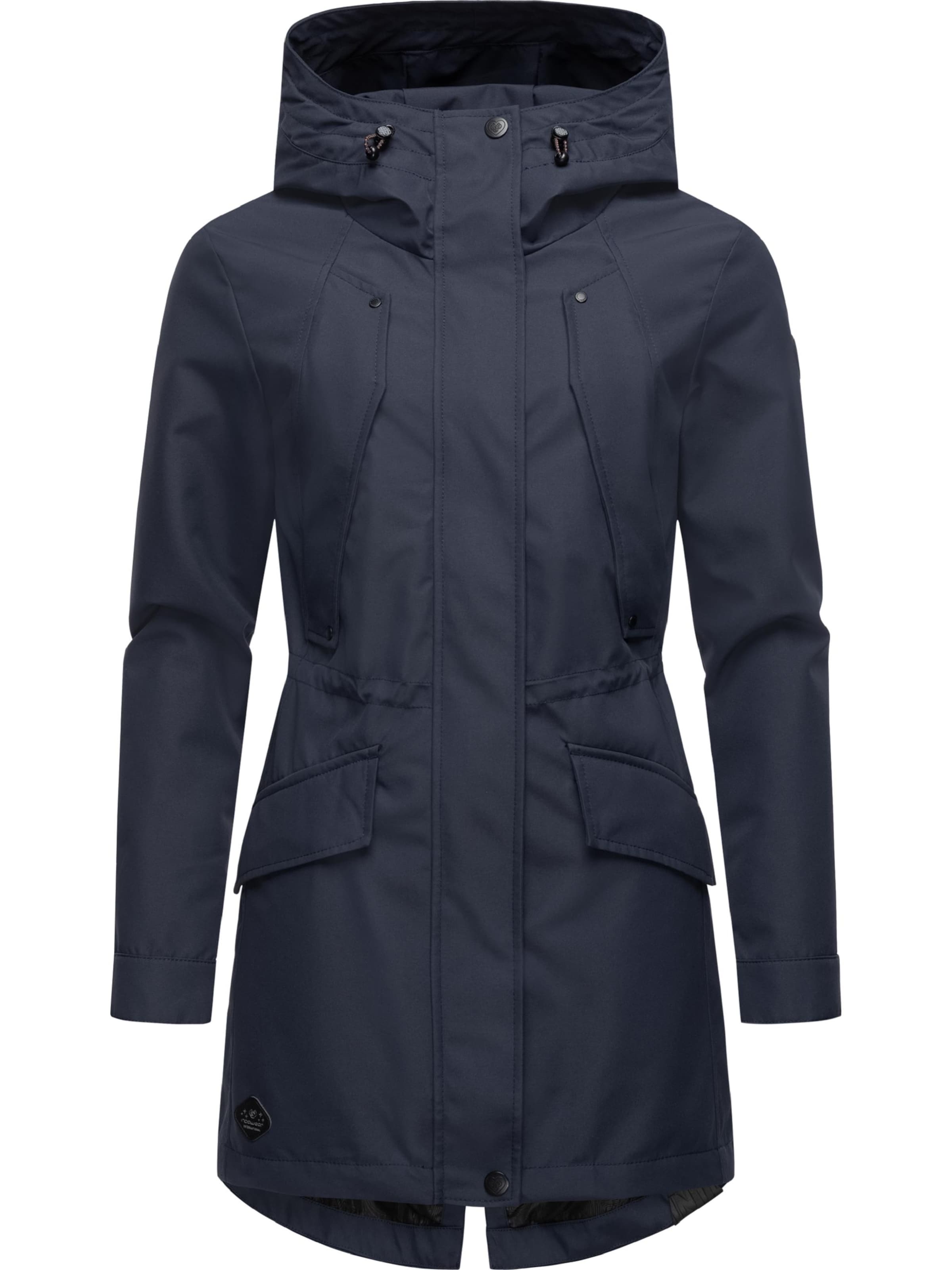 RagwearTehnički kaput 'Begonia' - plava boja: prednji dio