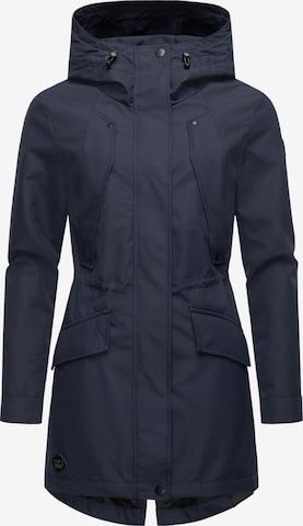 Manteau fonctionnel 'Begonia' Ragwear en bleu : devant