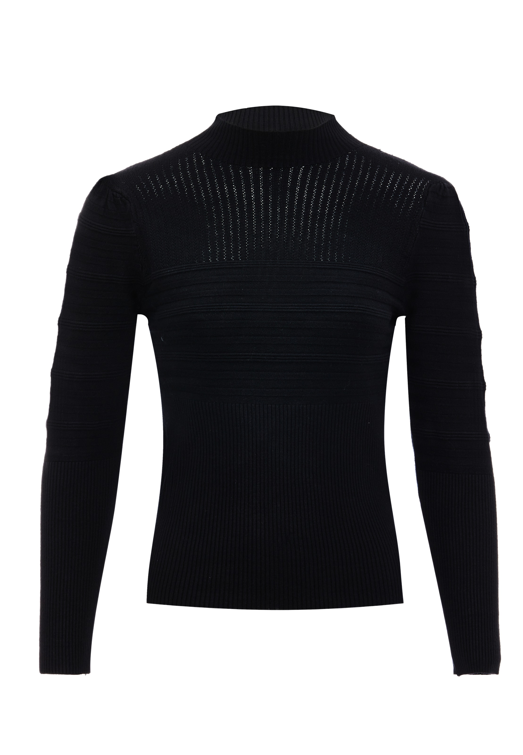 leo selection Pullover in Schwarz: Vorderseite