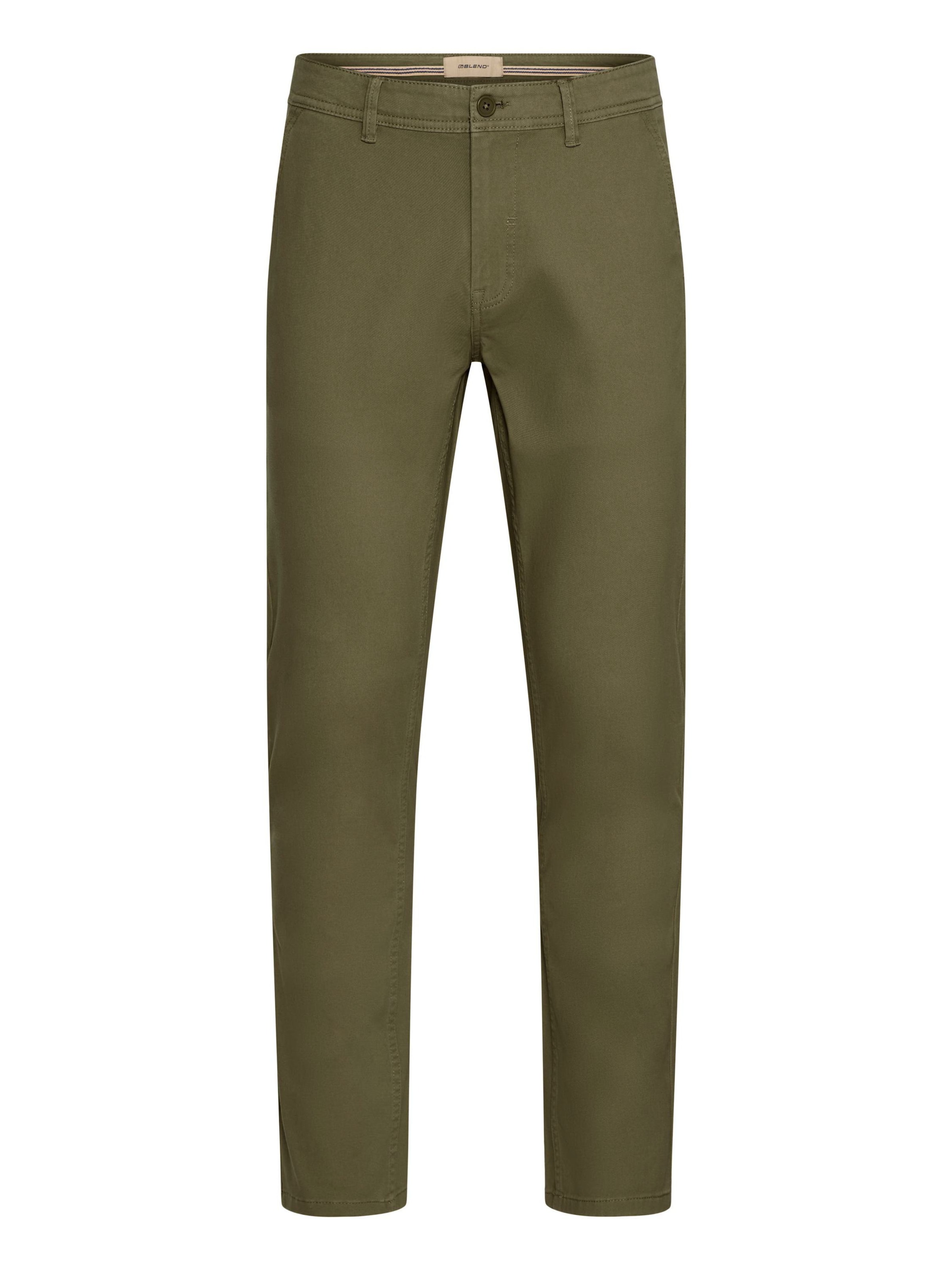 BLEND Chino ' BHEDNAN twill pant ' in Groen: voorkant