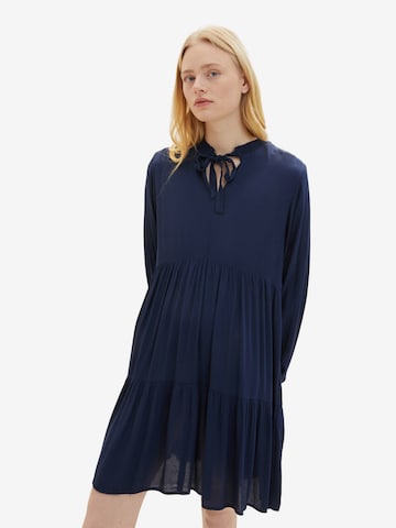 Robe TOM TAILOR DENIM en bleu : devant