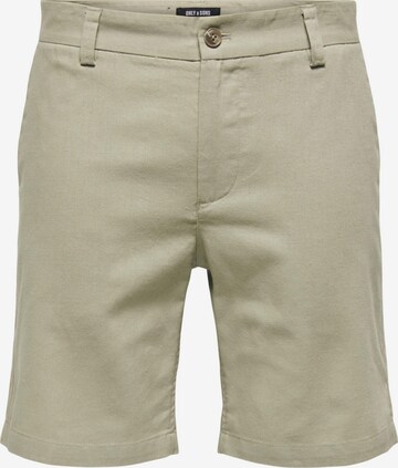 Regular Pantalon chino 'Eli' Only & Sons en gris : devant