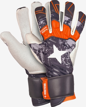 DERBYSTAR Athletic Gloves in Grey: front