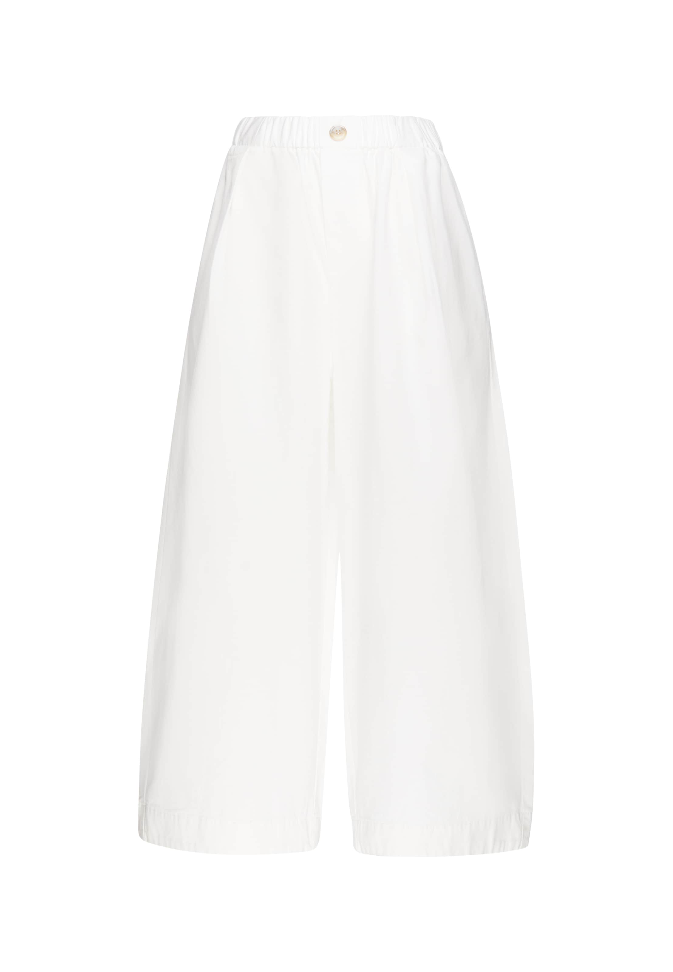 Usha - Pantalón plisado en blanco: frente