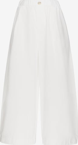Usha - Pantalón plisado en blanco: frente