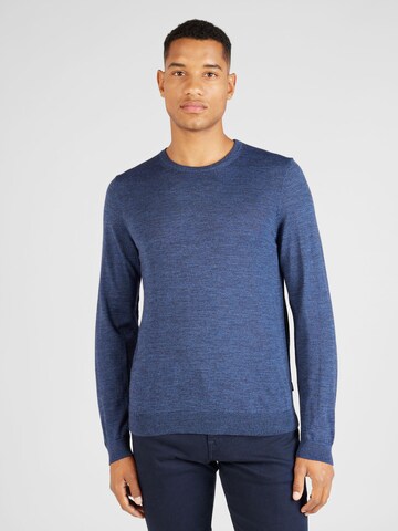 BOSS Sweater 'Leno' in Blue: front