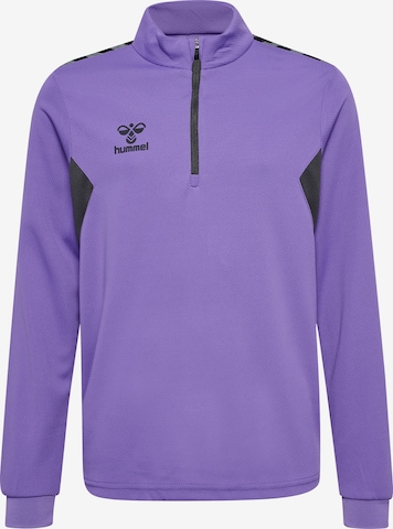 Hummel Athletic Sweatshirt 'AUTHENTIC' in Purple: front