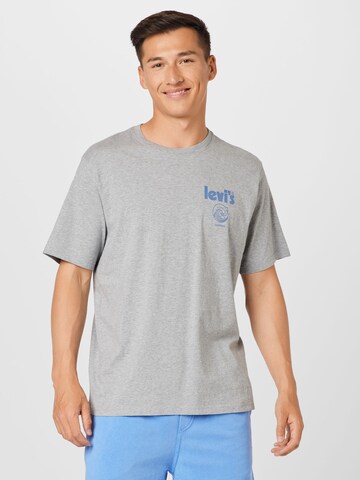 LEVI'S ® Тениска 'Relaxed Fit Tee' в сиво: отпред