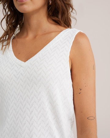 WE Fashion Topp i vit