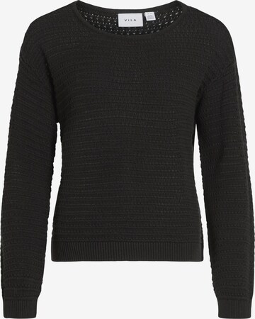 VILA Sweater 'BELLISINA' in Black: front