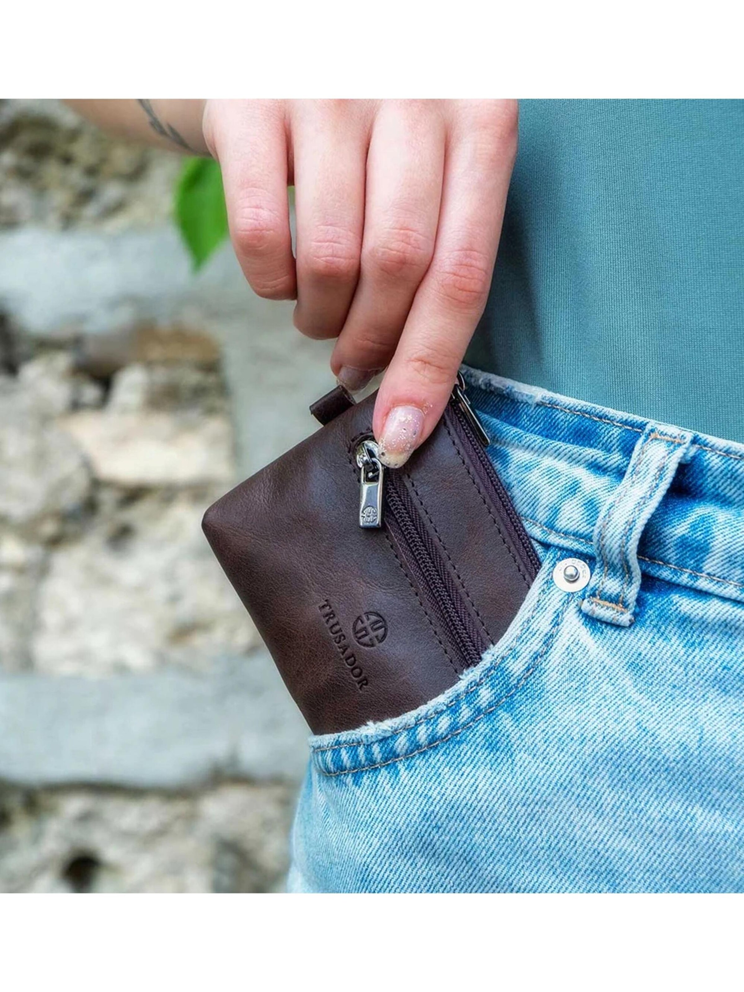 Trusador Key Ring 'Milano' in Brown