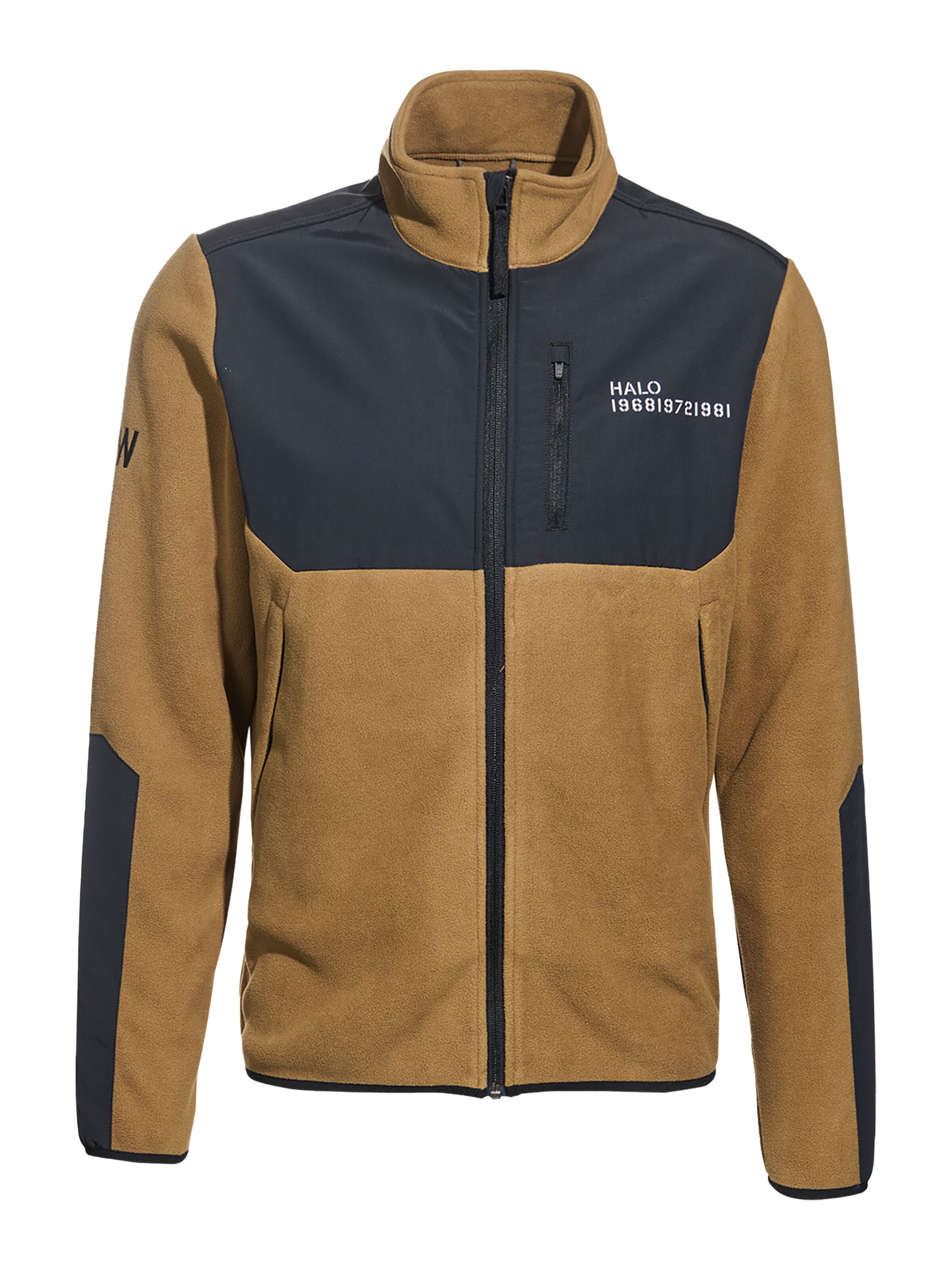 HALO Fleece Jacket in Brown: front