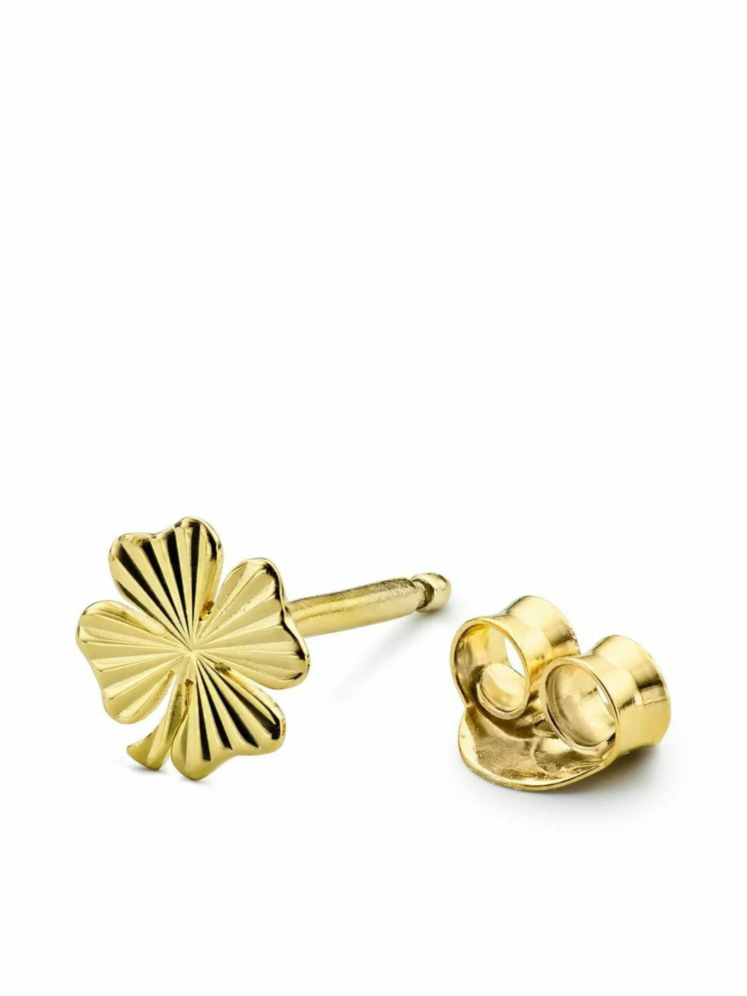 Jane Kønig Øreringe 'Clover' i guld