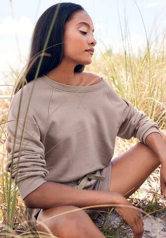 Sweat-shirt LASCANA en gris