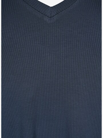 Zizzi Shirt 'CARLY' in Blue