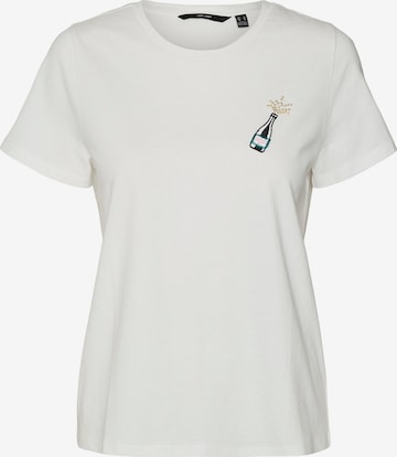 VERO MODA T-Shirt 'KATFRANCIS' in Weiß: predná strana