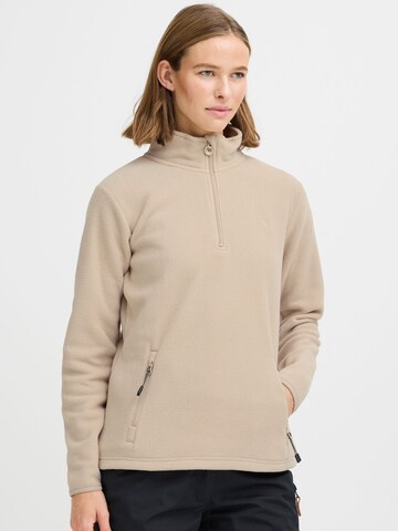 Pullover sportivo 'Conni' di North Bend in beige: frontale