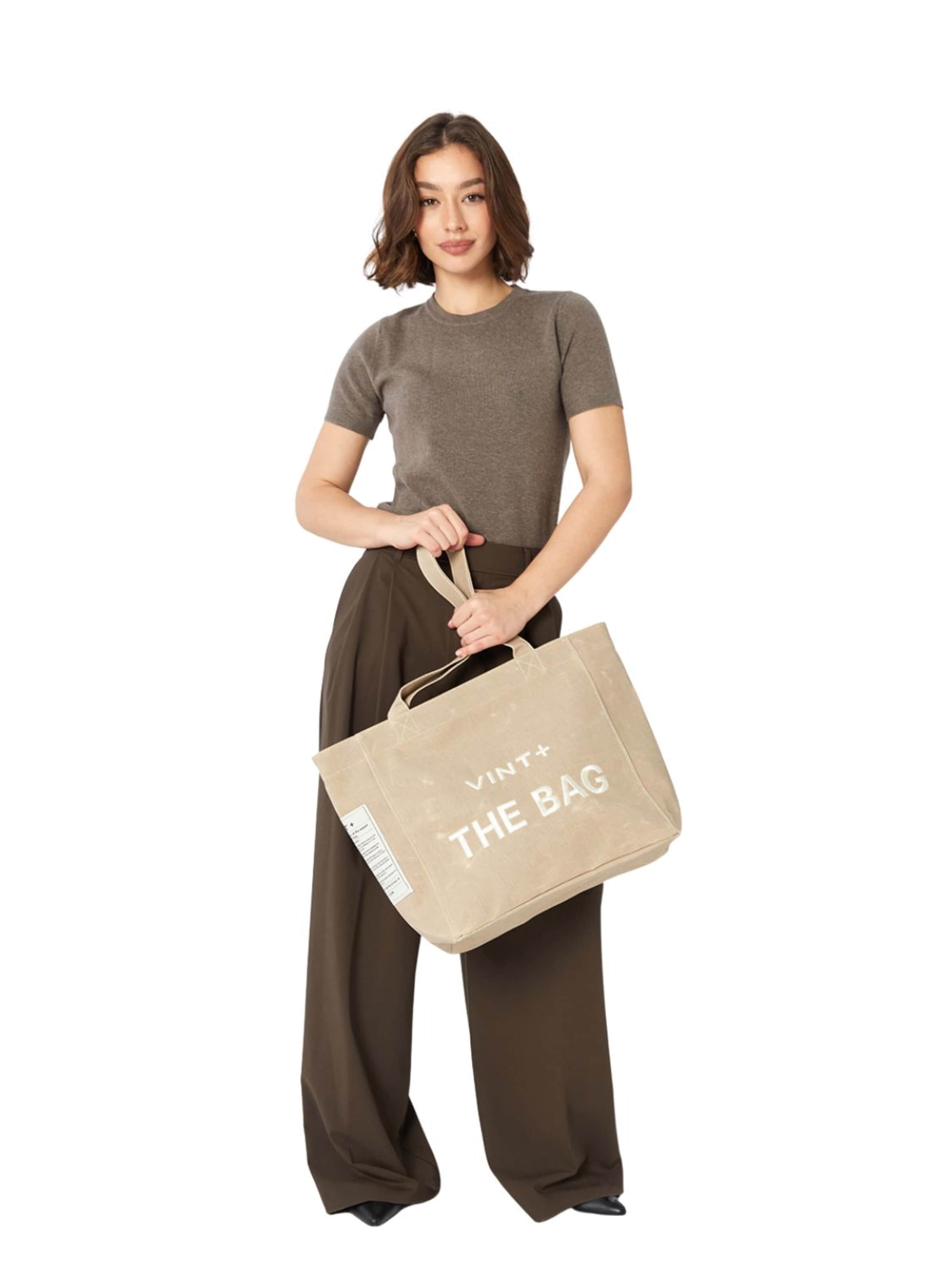 VINT+ Shopper 'Tote Bag Big' in Beige