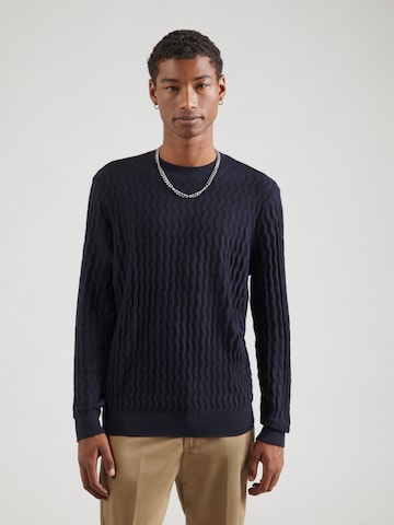 ARMANI EXCHANGE Пуловер в синьо: отпред
