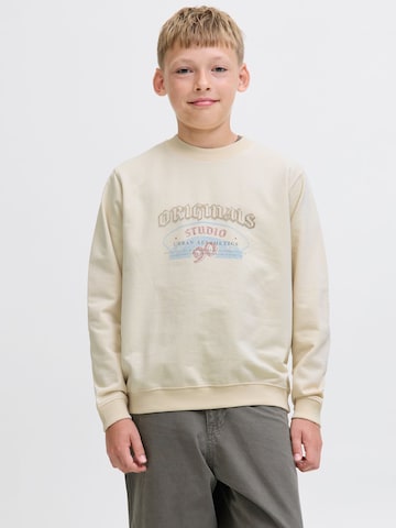 Jack & Jones Junior Sweatshirt in Beige: voorkant