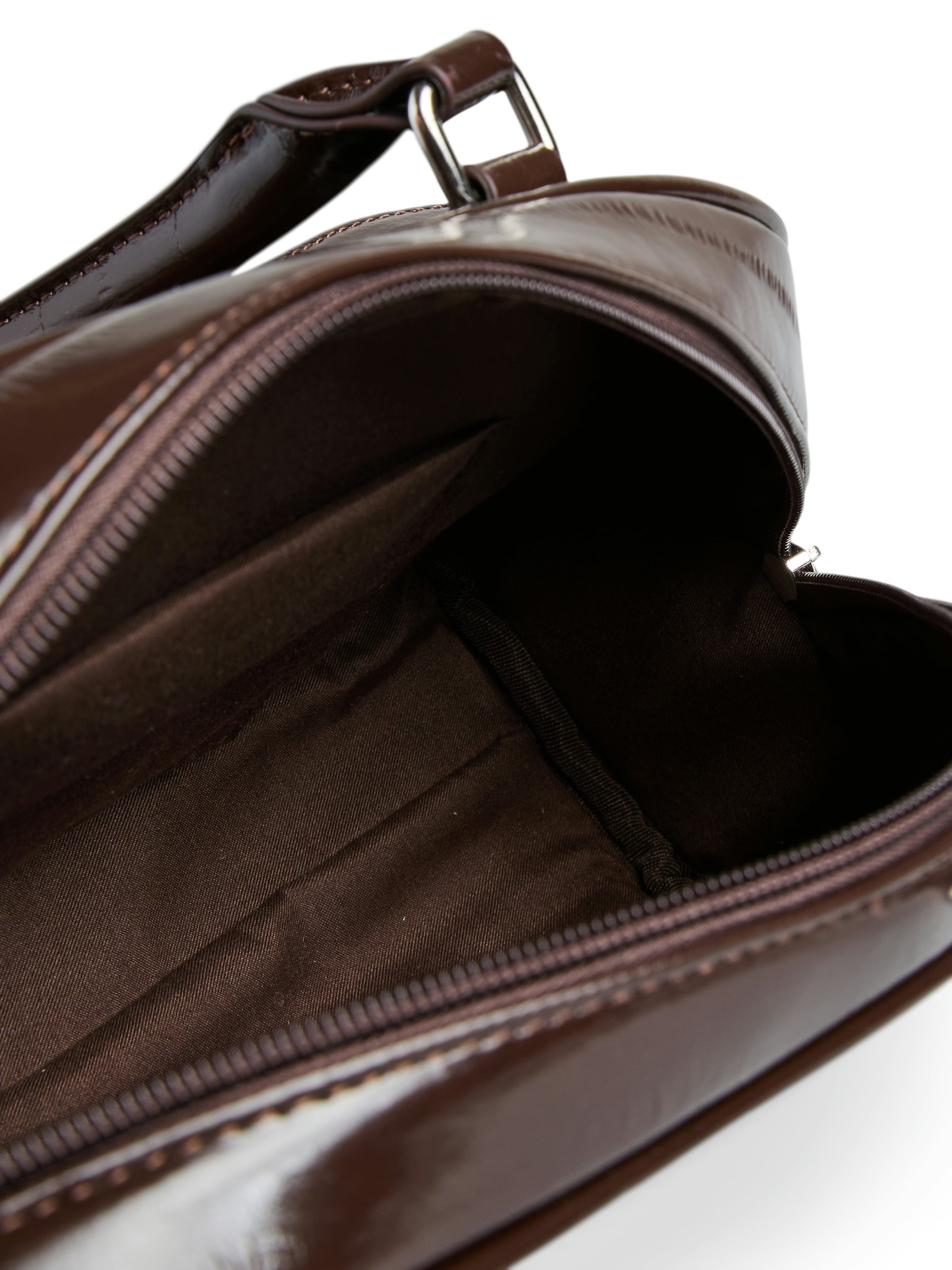 PIECES Skuldertaske 'PCBOWLING' i brun