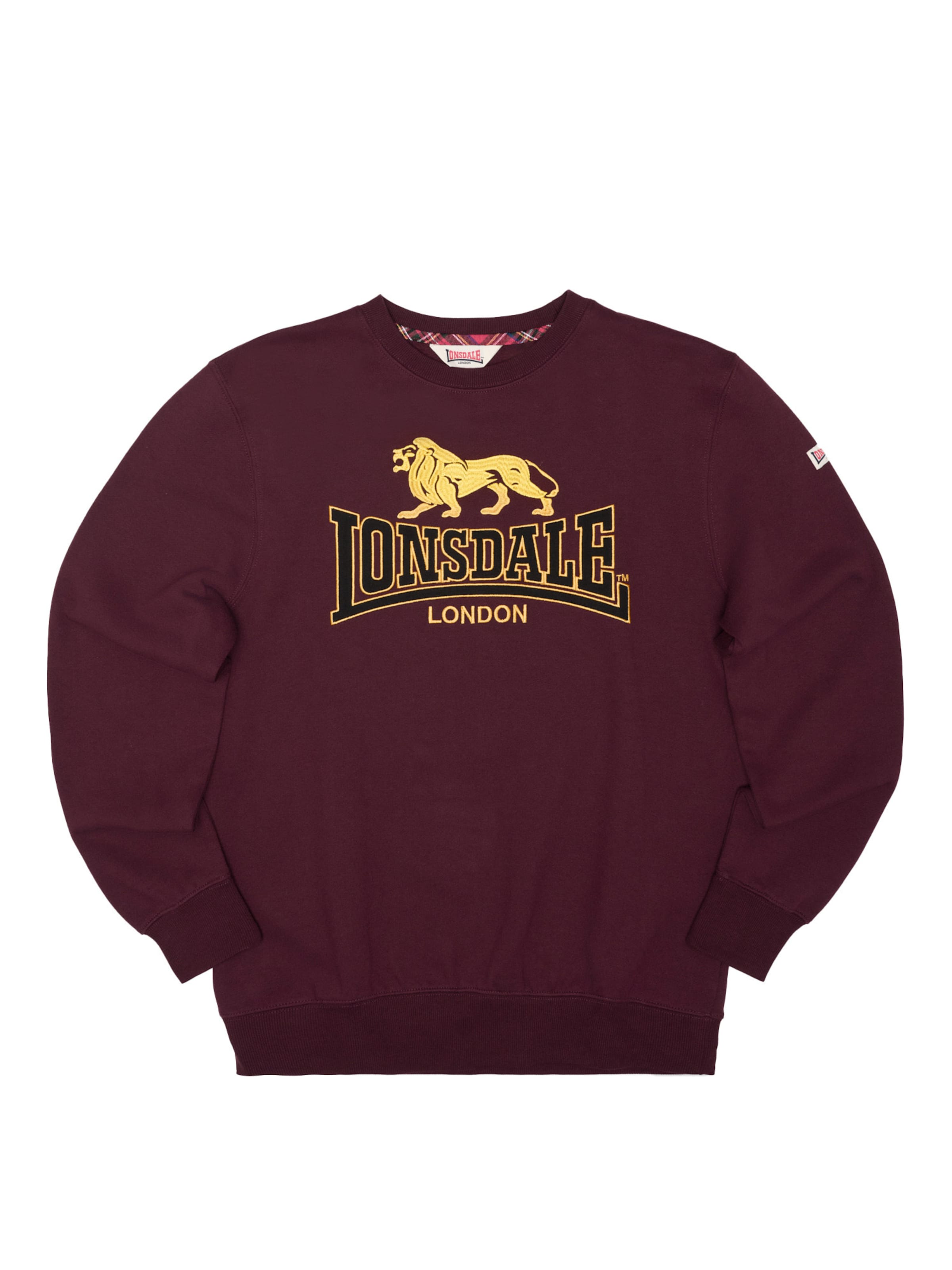 Sweat-shirt 'LAWINS' LONSDALE en rouge : devant