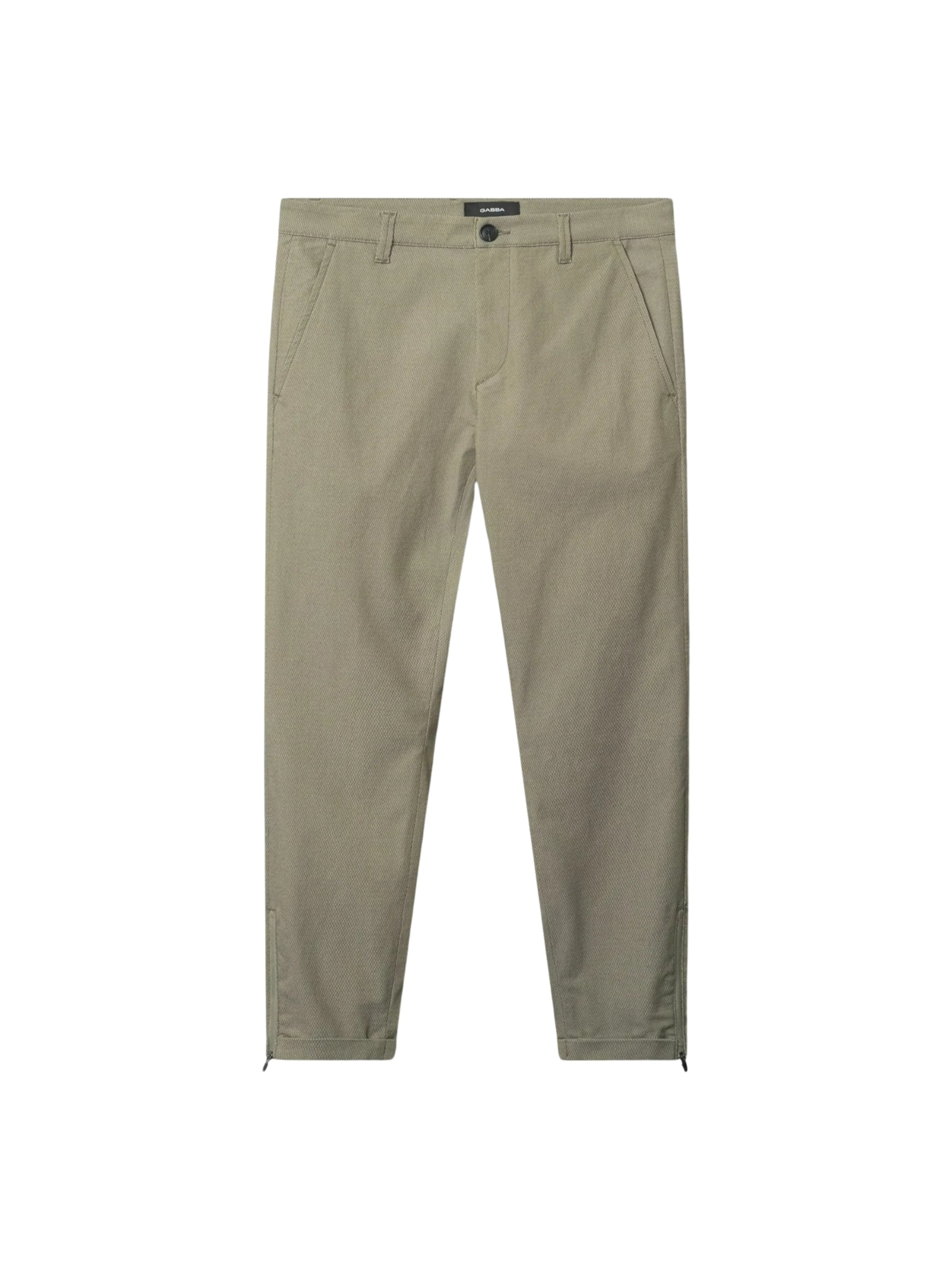 Pantaloni chino 'Pisa K3280 Dale' di GABBA in verde: frontale